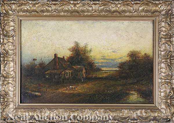 Appraisal: English School late th early th c The Farm Cottage