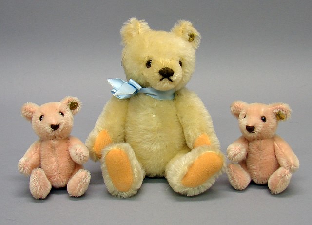 Appraisal: Lot of original Teddybars Pair of T pink mohair bears