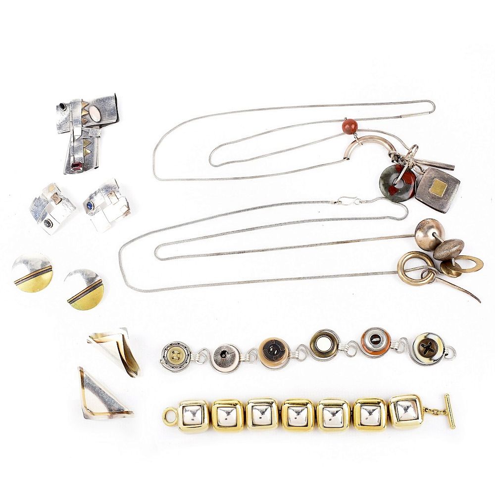 Appraisal: Collection of Vintage Silver Jewelry Collection of Vintage Silver Jewelry