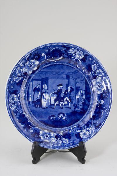 Appraisal: Blue Staffordshire Dr Syntax Plate by Clews early th c