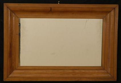 Appraisal: Late Federal Stained Pinewood Rectangular Mirror