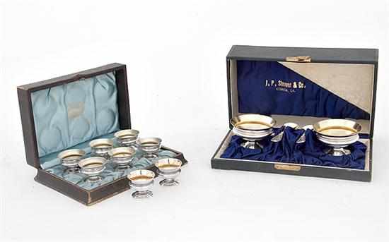 Appraisal: Whiting sterling salt set of Southern interest New York circa