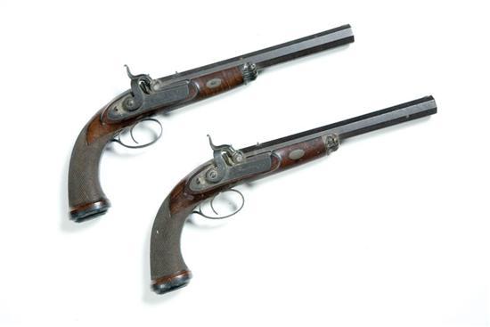 Appraisal: PAIR OF PERCUSSION DUELING PISTOLS England th century Fine set