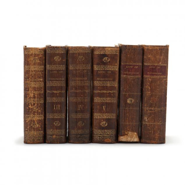 Appraisal: SIX VOLUMES FROM TWO PARTIAL SETS OF JOHN MARSHALL'S LIFE