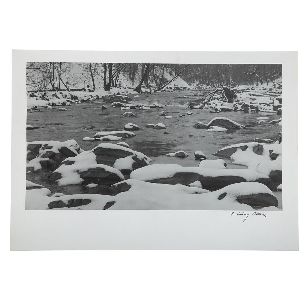 Appraisal: A Aubrey Bodine Babbling Brook American - Gelatin silver print