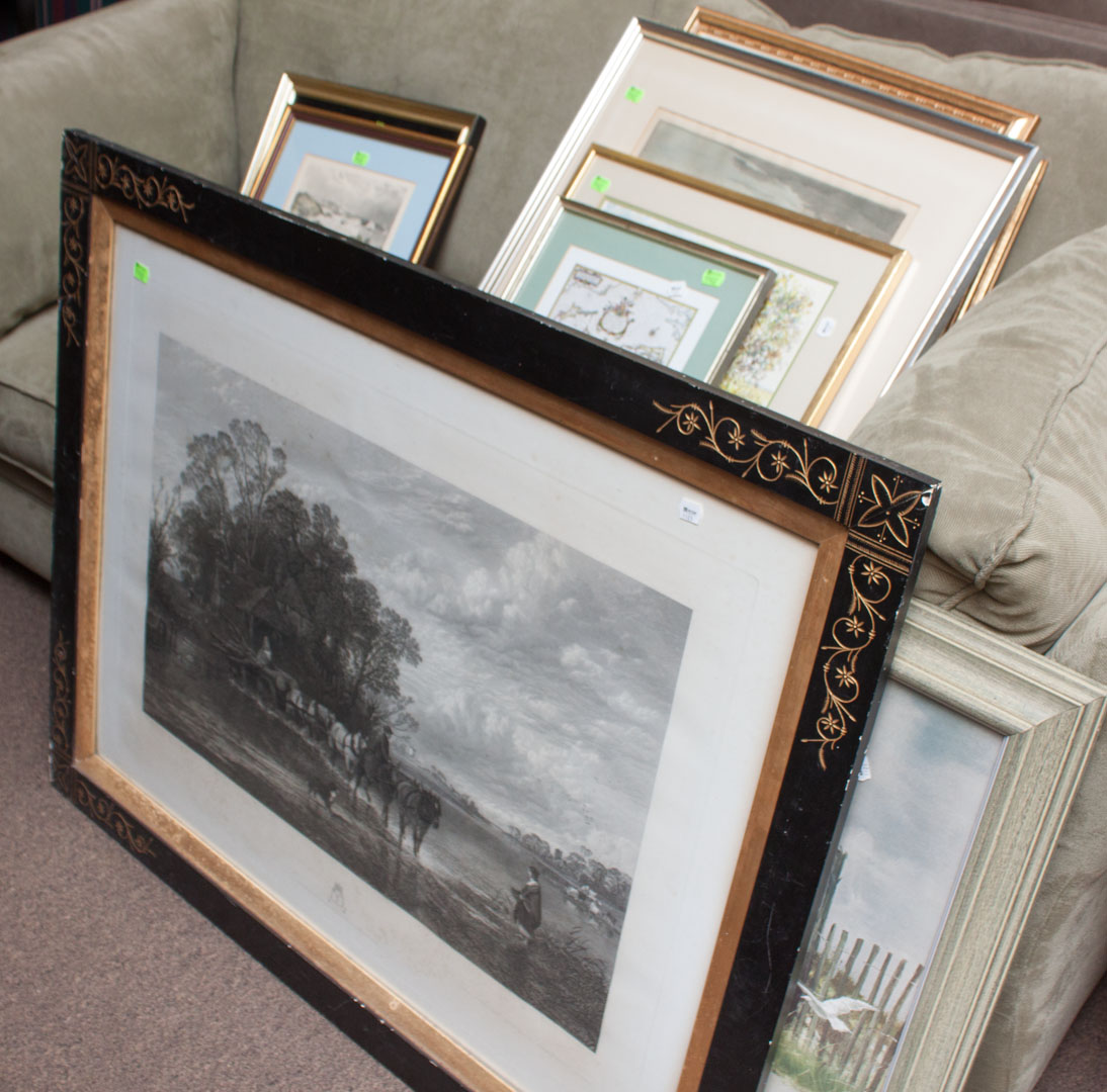 Appraisal: assorted pieces of framed artworks