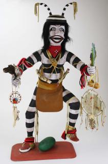 Appraisal: Hopi kachina Clown signed Harris Johnson ht Hopi kachina Clown