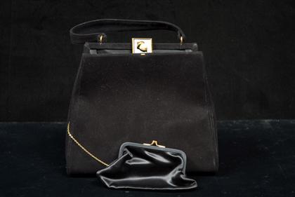 Appraisal: Two black vintage purses s One by Koret and made