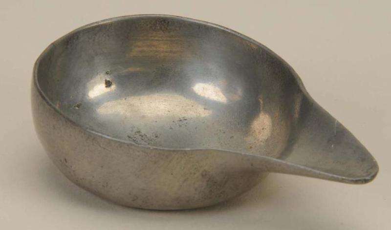 Appraisal: Pewter Pap Boat Description th th Century English or Continental