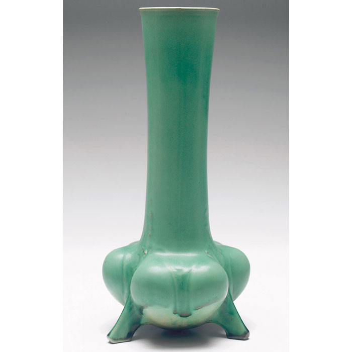 Appraisal: Good Teco vase designed by Fritz Albert large three footed