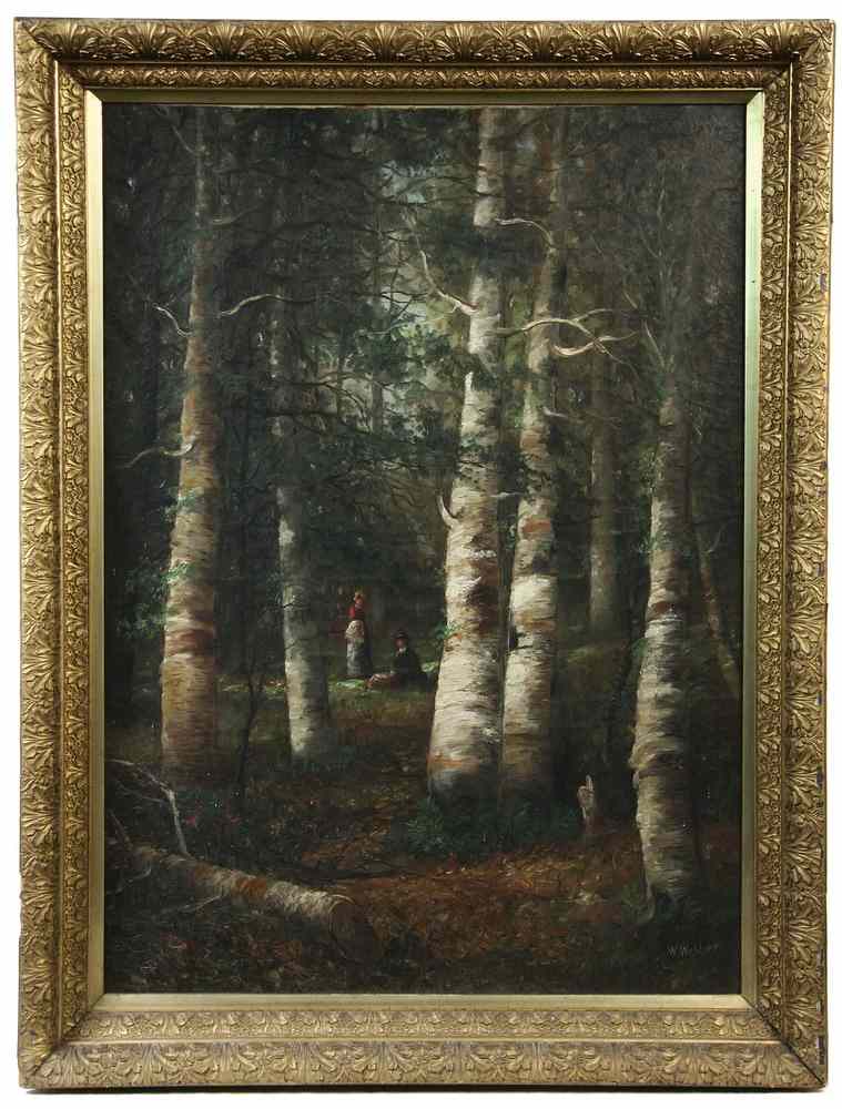 Appraisal: OOC - Two Women in a Birch Glade by Wesley