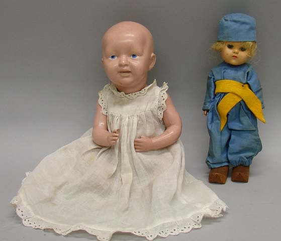 Appraisal: Pair of dolls HP Vogue PL strung Ginny Dutch boy