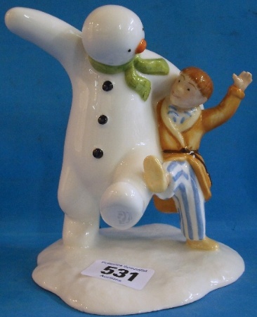 Appraisal: Royal Doulton Snowman Figure The Snowman James limited edition with