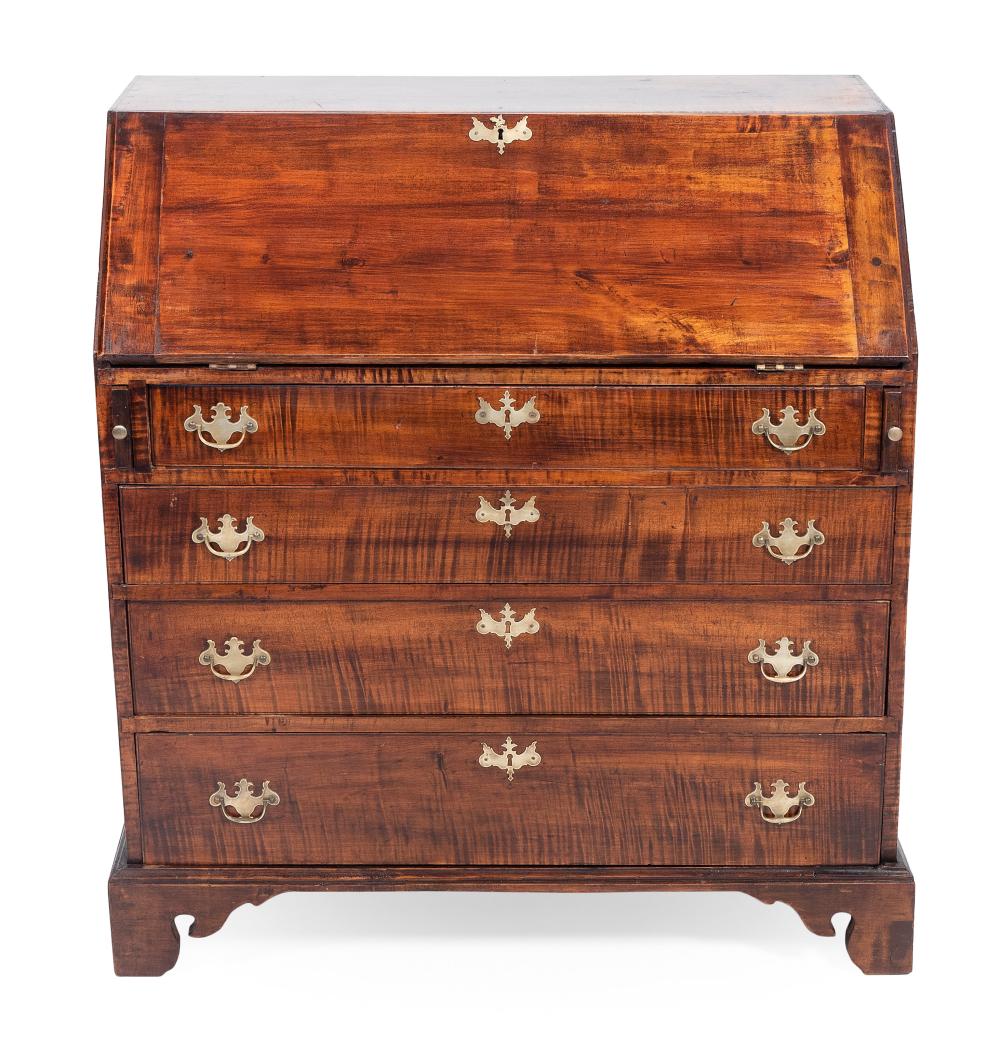 Appraisal: CHIPPENDALE SLANT-LID DESK CIRCA HEIGHT WIDTH DEPTH CHIPPENDALE SLANT-LID DESK