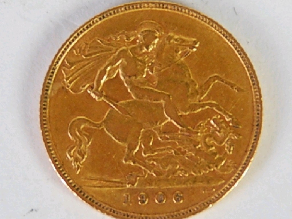 Appraisal: EDWARD VII GOLD SOVEREIGN