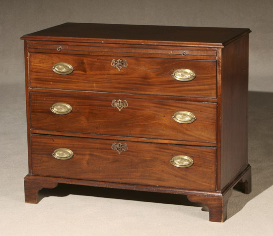 Appraisal: George III Style Mahogany Bachelor's Chest of Drawers Mid- th