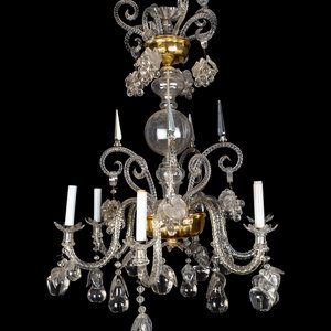 Appraisal: A Venetian Glass Chandelier th Century Height x diameter inches