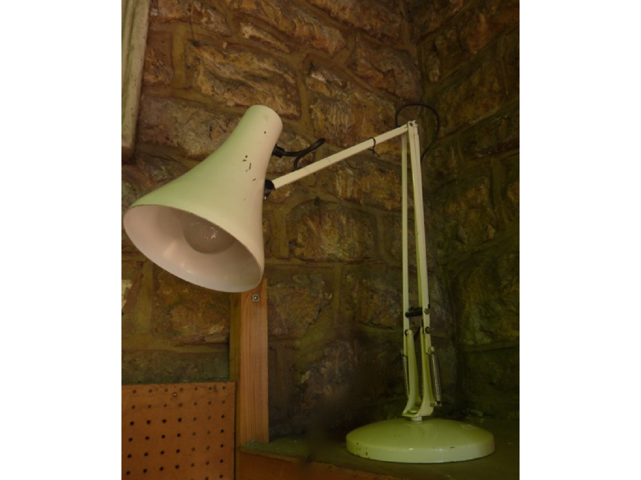 Appraisal: Vintage angle poise lamp in white colourway