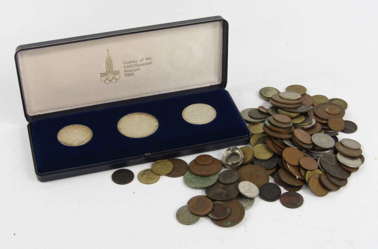 Appraisal: A set of three coins commemorating the XXII Olympiad Moscow