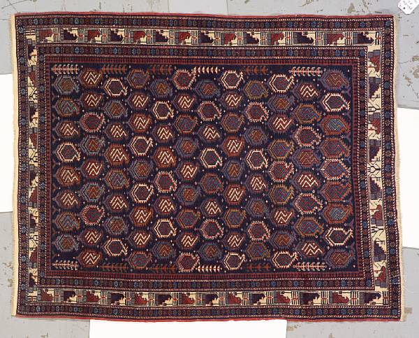 Appraisal: A Shirvan rug Caucasus late th century size approximately ft