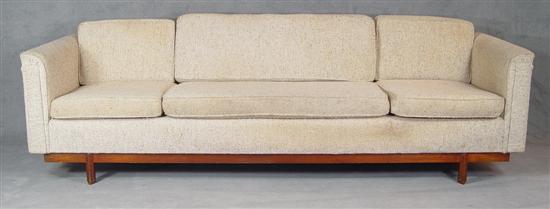 Appraisal: Frank Lloyd Wright Henredon Talesin Sofa Three cushion back and