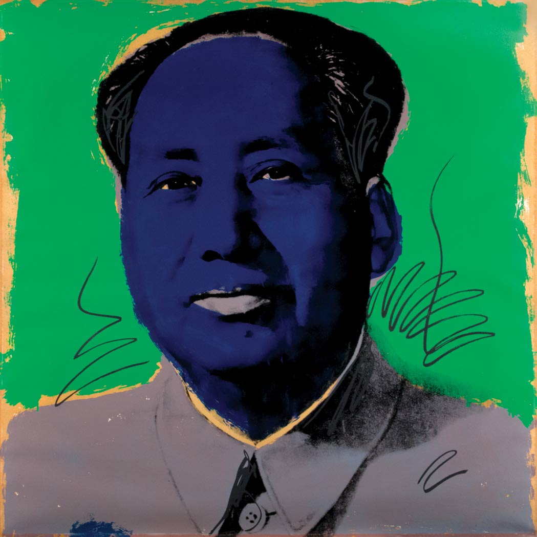 Appraisal: Andy Warhol MAO F S Color screenprint signed dated and