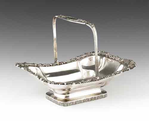 Appraisal: Philadelphia silver basket ca bearing the touch of Baldwin Gardiner