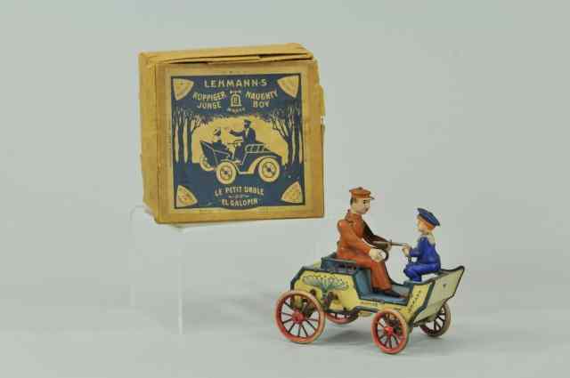 Appraisal: BOXED LEHMANN ''NAUGHTY BOY'' VIS- -VIS Germany hand painted and