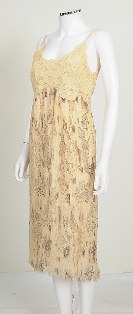 Appraisal: A Alexander McQueen cotton and silk dress cotton bodice with