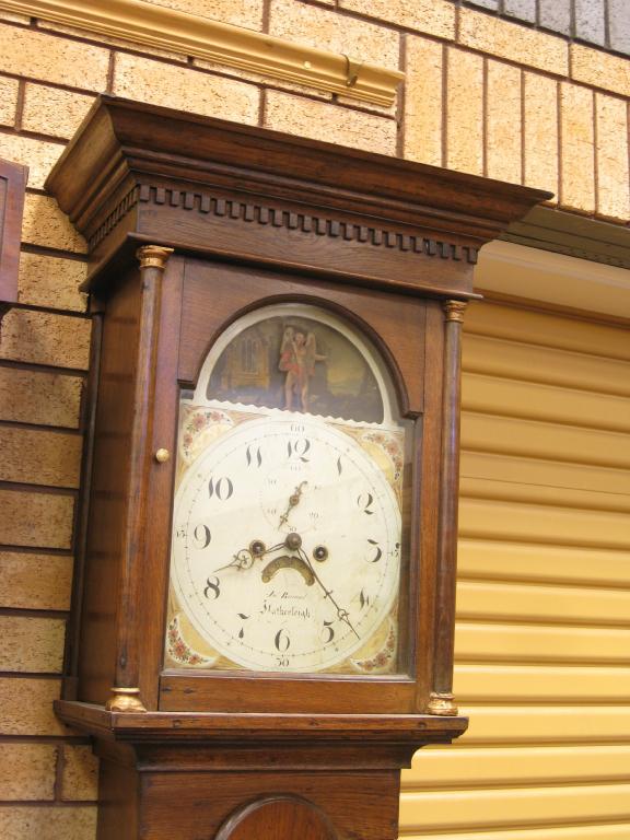 Appraisal: A Georgian Longcase Clock with painted arched dial inscribed Jn