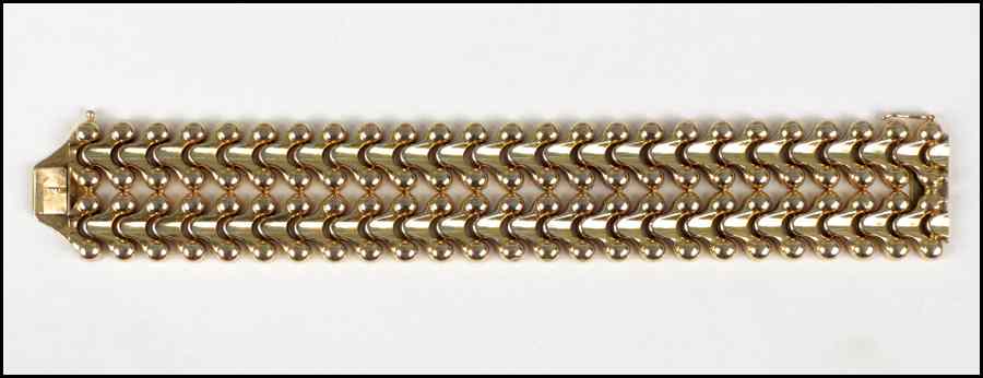 Appraisal: KARAT YELLOW GOLD BRACELET Length '' Wt grams Condition No