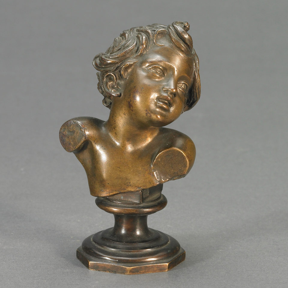 Appraisal: BUST OF A YOUNG BOY Vincenzo Gemito Italian - small