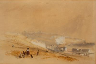 Appraisal: Attributed to Anthony Vandyke Copley Fielding Dover Heights inscribed in