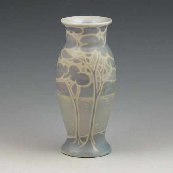 Appraisal: Fraunfelter scenic vase attributed to Lessell Marked Fraunfelter USA Mint