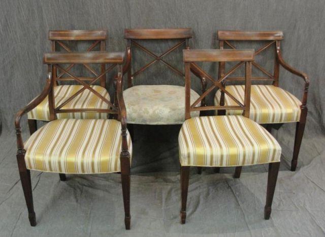 Appraisal: Beacon Hill Mahogany Dining Chairs From an East th Street