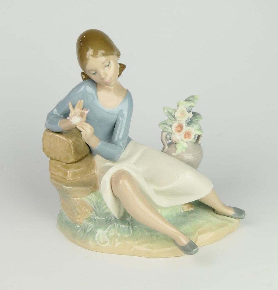 Appraisal: LLADRO SPANISH PORCELAIN FIGURE ROSALINDA Lladro Spanish glazed porcelain figure