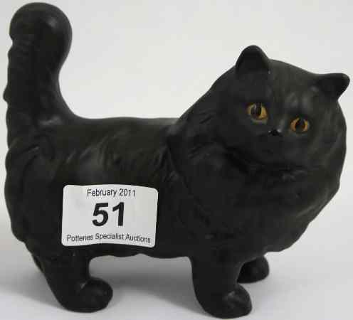 Appraisal: Beswick Black Persian Cat Black Model Matt