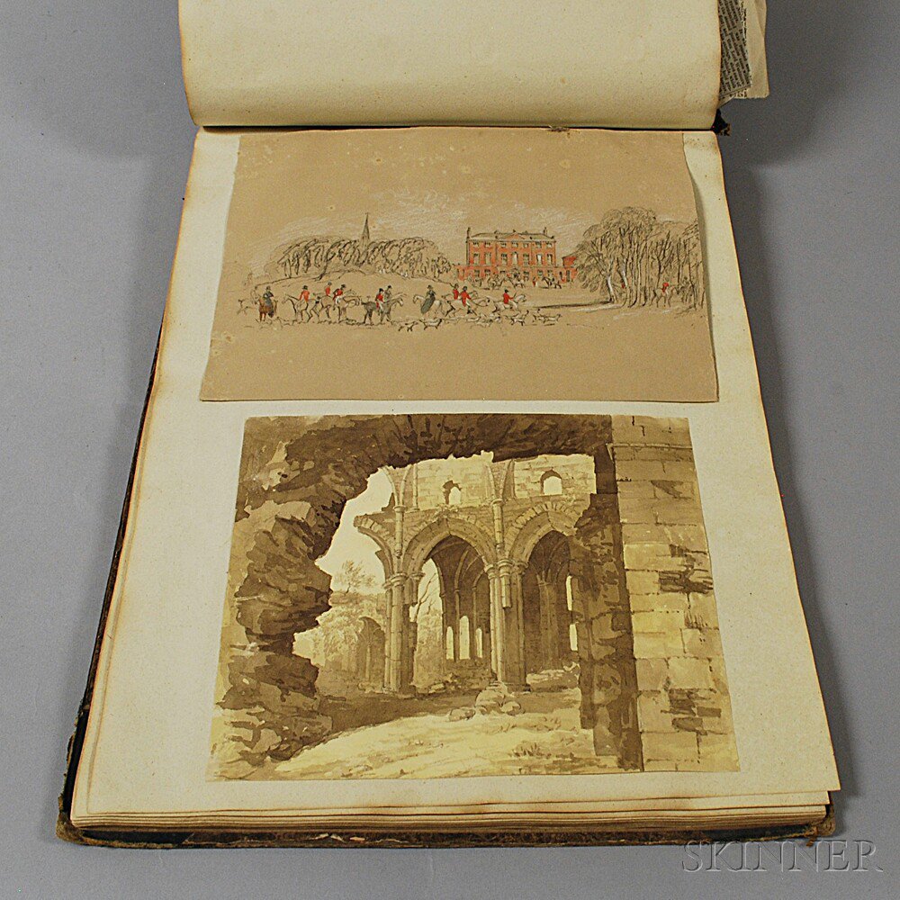 Appraisal: Drummond Family Album England th century comprising architectural and figural