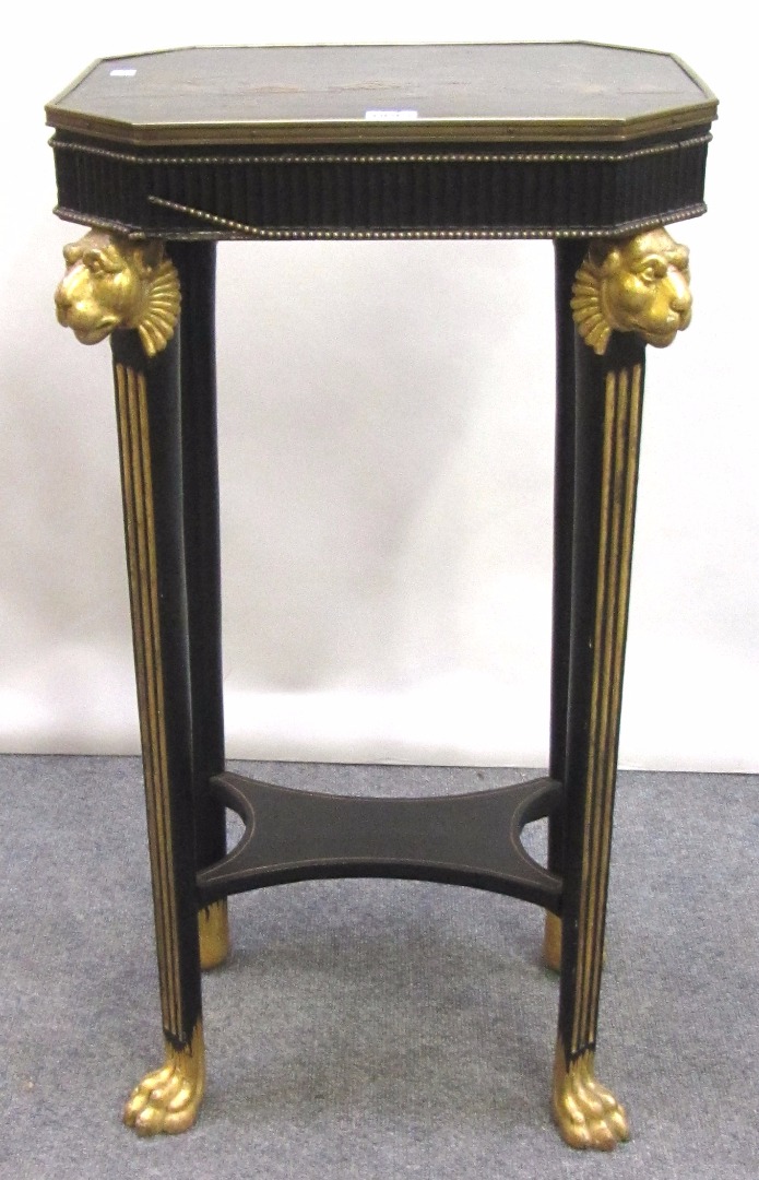 Appraisal: An th century and later occasional table the canted rectangular