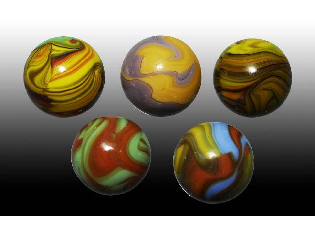 Appraisal: Lot of Christensen Agate Marbles Description All marbles are wet