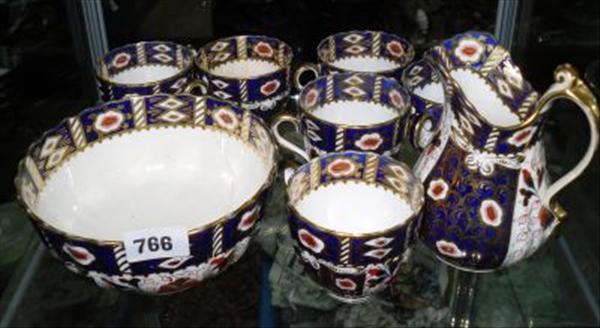 Appraisal: A Derby tea set gilt and painted in the Imari