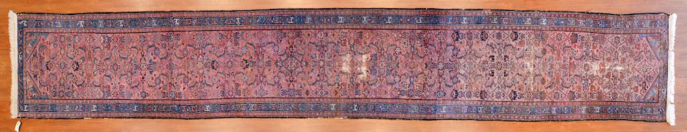 Appraisal: Semi-Antique Lilehan Runner Persia x second quarter- th century Condition