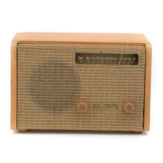 Appraisal: Wood Radio By Alexander Girard Length inches Width inches Height