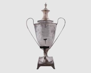 Appraisal: George III Silver Tea Urn George III Silver Tea Urn