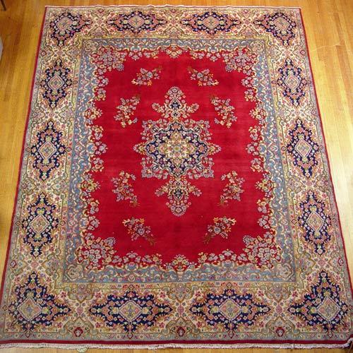 Appraisal: HAND TIED PERSIAN RUG Last quarter th C Approx '