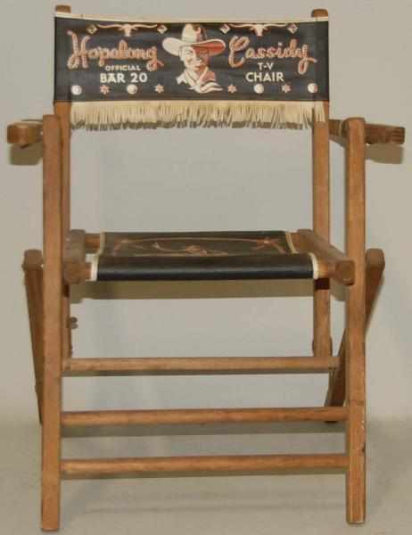 Appraisal: Hopalong Cassidy TV Director's Chair Made for a child Has