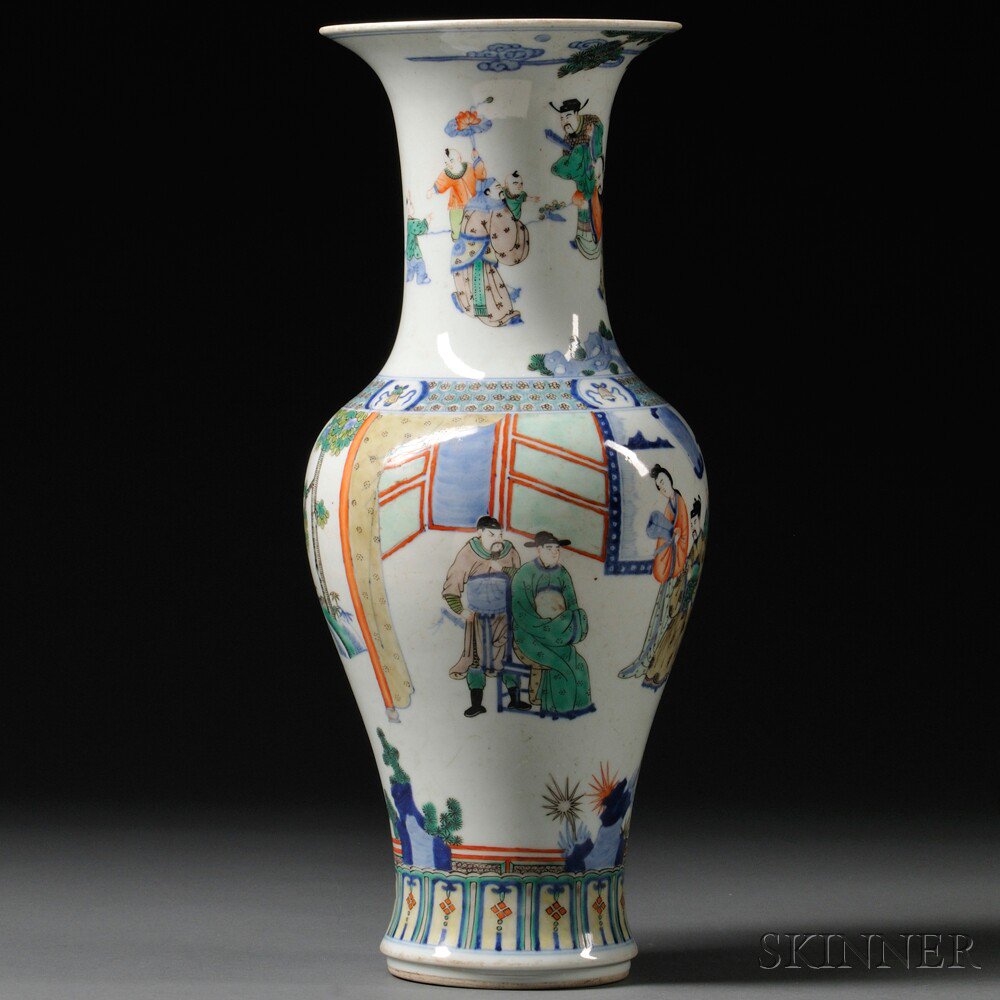 Appraisal: Famille Verte Yanyan Vase China th century depicting children and