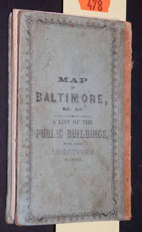 Appraisal: Baltimore Map William Sides ''Map of the City and Suburbs