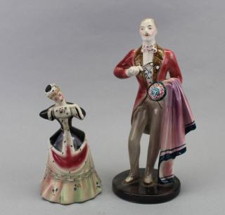 Appraisal: Goldscheider Everlast Figurines Goldscheider Everlast Porcdelain Figurines Both marked on