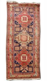 Appraisal: Hand Woven Persian Tribal Runner ' x ' Wool Iran